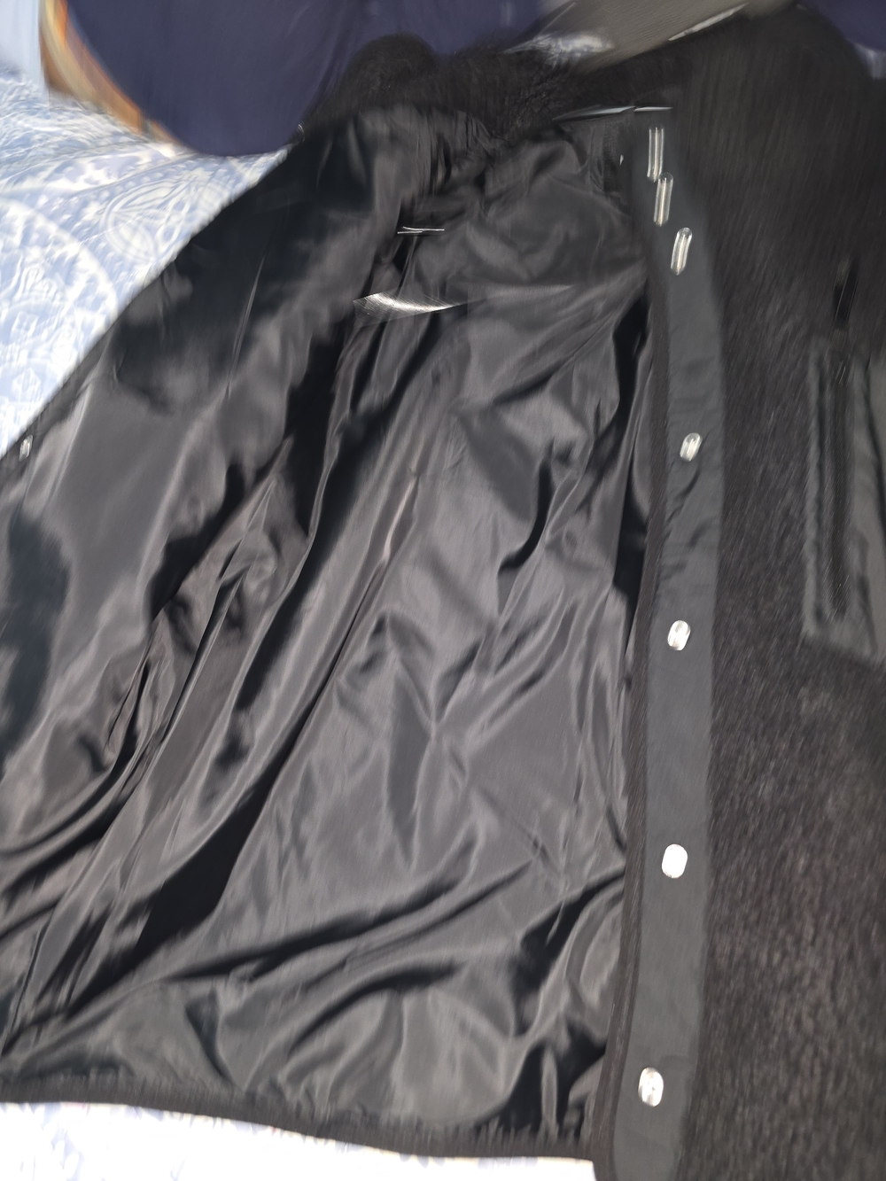 Fabletics Black Sherpa Teddy Jacket - Picture 6 of 9